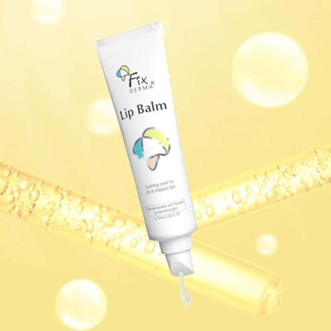 FIXDERMA LIP BALM WITH VITAMIN C AND VITAMIN E - LIP BALM FOR DARK LIPS & CHAPPED LIPS - 15ML, WHITE - Image 2